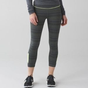 NWT Lululemon Pace Rival Crop Space Dye Twist